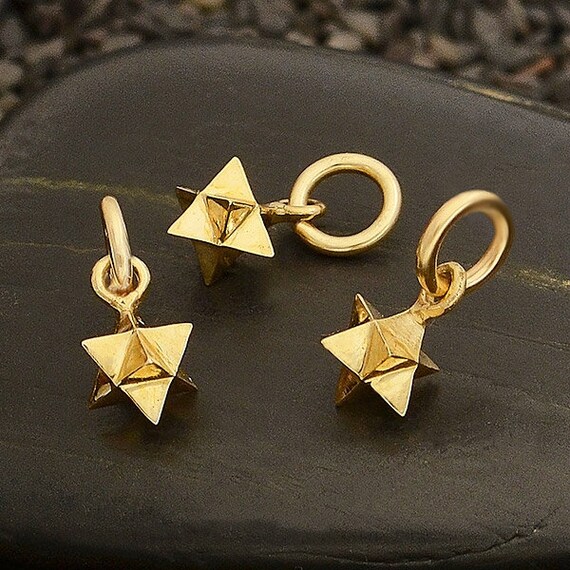 Plata de ley Merkaba grande Charm sagrada - Etsy España