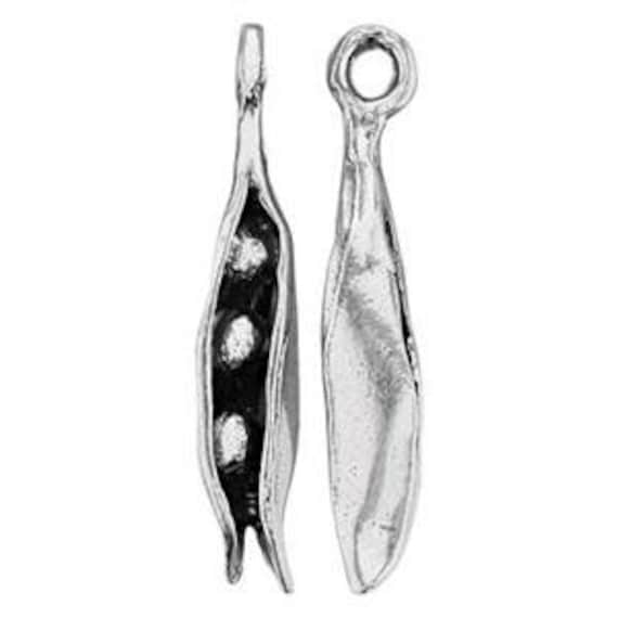3-D Peas in a Pod Charm Sterling Silver 3-D Peas in a Pod Charm Sterling Silver