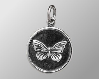 Butterfly Charm, Sterling Silver Butterfly Pendant, Nature Lover Gift, Insect Charm, Mariposa Charm, Butterfly Jewelry, Nature Jewelry