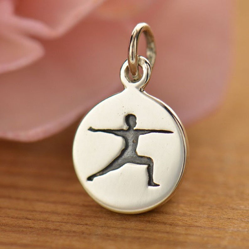 Sterling Silver Yoga Pose Charm Yoga Pose Yoga Charm Etsy