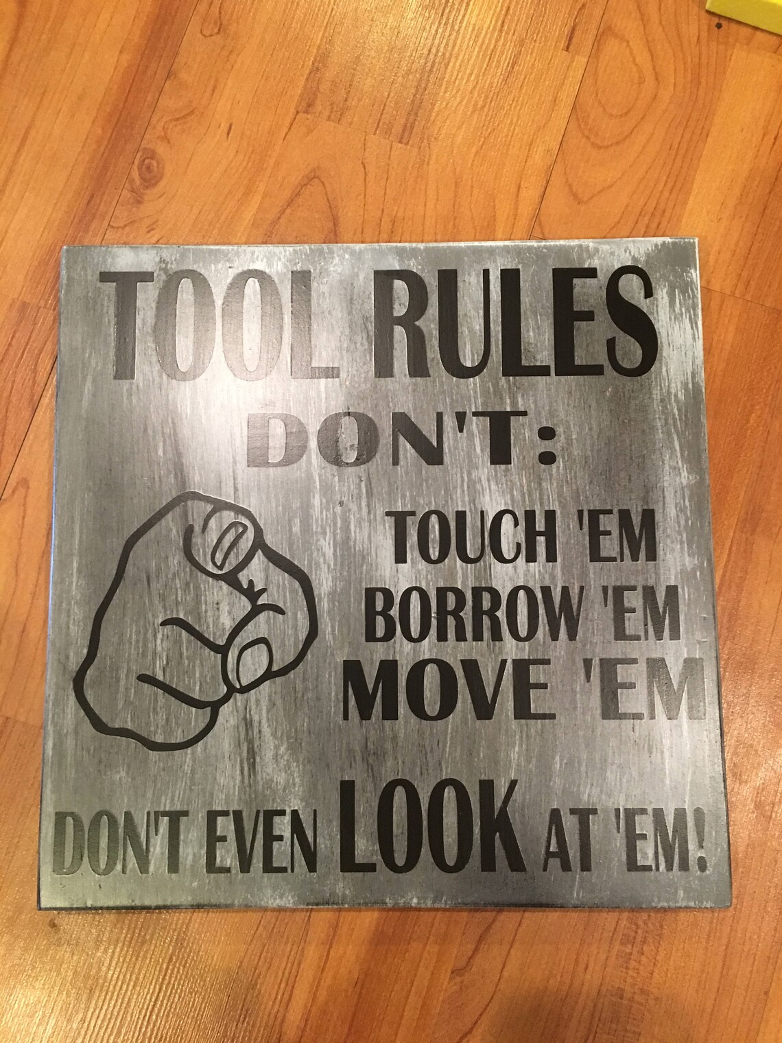 Tool Rules Wood Sign Sign Tool Sign Gift for Dad Etsy