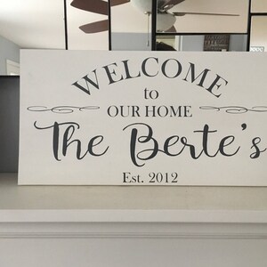 personalized wood family name sign, Family established sign, farmhouse wood sign, farmhouse wall decor, personalized wall decor, custom sign