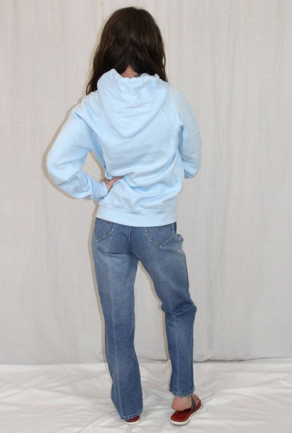 Vintage 70s Light Blue RAGLAN Slv Soft Retro Cott… - image 5