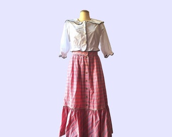 Vintage Pink Prairie Skirt by Alexander size6