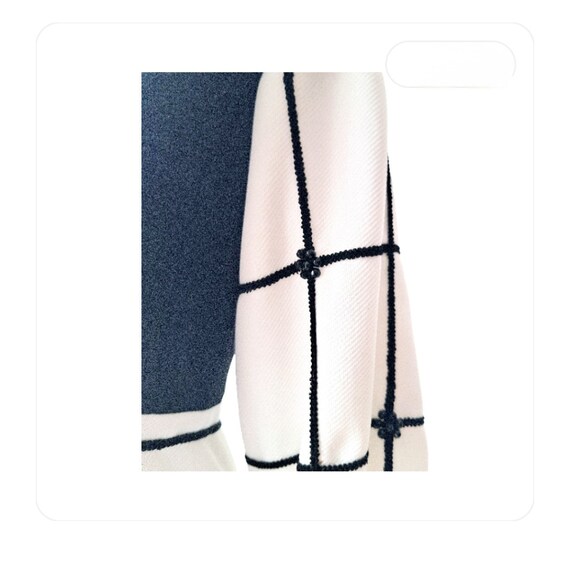 Mod 1970's Streetstyle Vintage Dress, Black white… - image 5