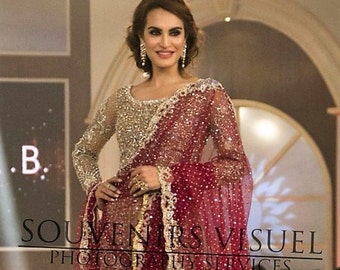 Maria B Bridal Replica Lehenga Choli, Pakistani Bridal Lehenga, Indian, Southasian Bridal Lehenga
