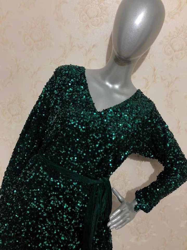 chinese dress ladies Leslie Velvet Maxi Dress
