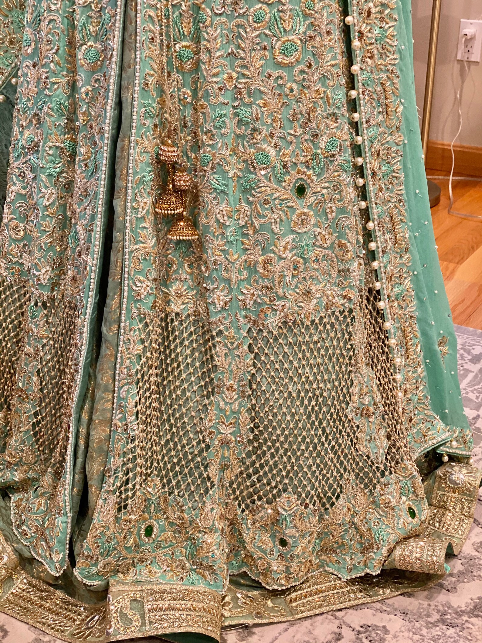 Pakistani Bridal Dress Elan Inspired Garden of Evening Mist Gown
