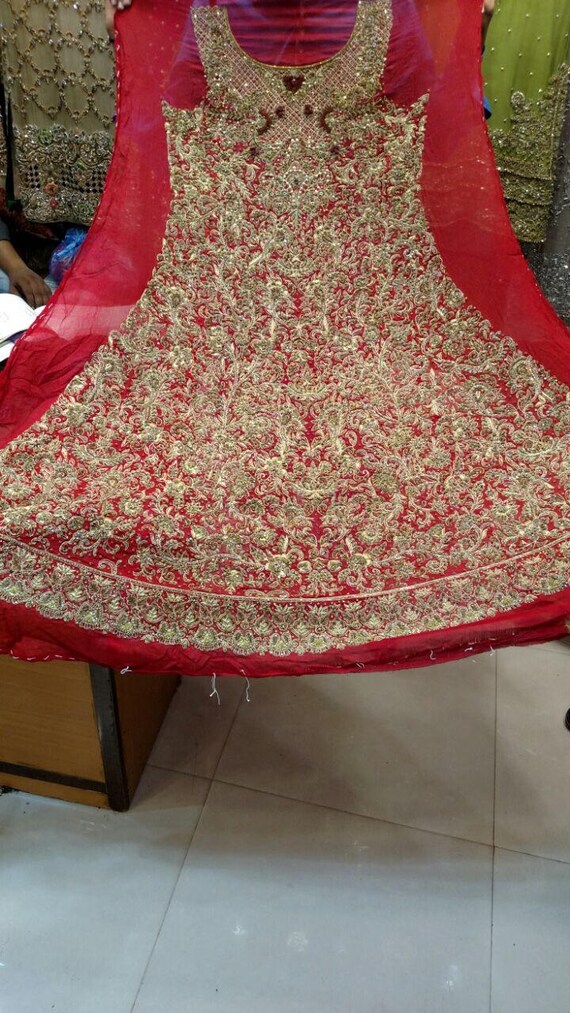 peplum wedding dress pakistani 2018