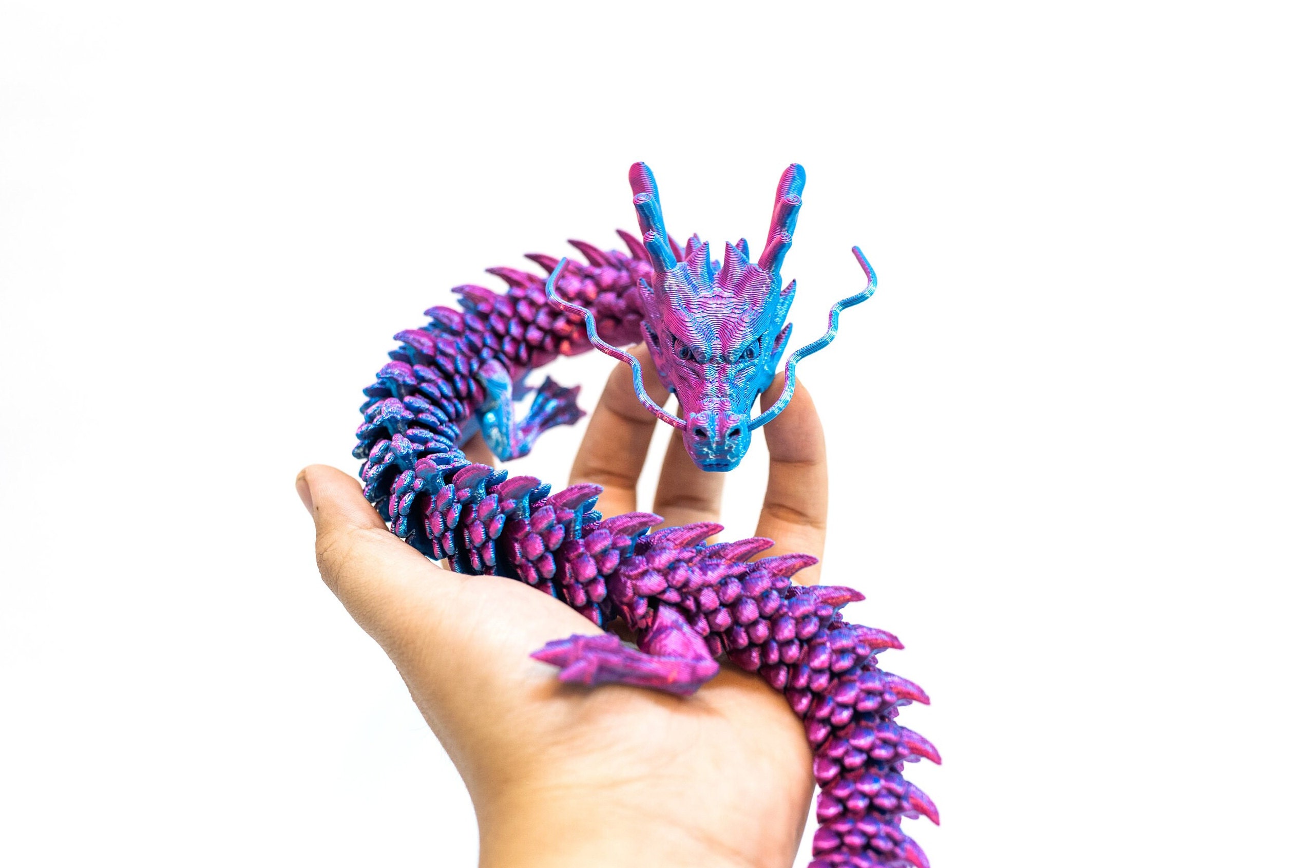 MULTICOLOR 3D Printed Articulated Dragon! - Etsy