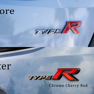 CHROME Vinyl Type R FK8 Honda Civic Sticker - Etsy