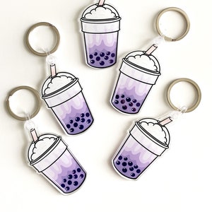 Cute Boba Cup Keychains – Milky Tomato
