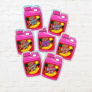 Bubble Jug Holographic Sticker | Hubba Bubba | 90s Sticker | Sticker