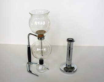 Vintage Hellem Six Cup Vacuum Coffee Brewer with All Accessories
