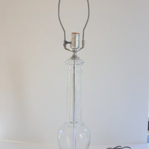 Warren Kessler Glass and Chrome Baluster Table Lamp image 2