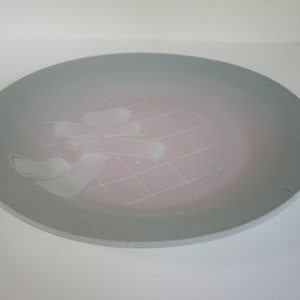 1970s Vintage Mid-Century Modern Art Pottery Platter image 2