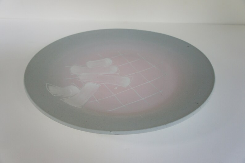 1970s Vintage Mid-Century Modern Art Pottery Platter image 2