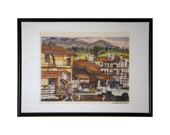 Franklin McMahon "Home Construction" Signed Art Print