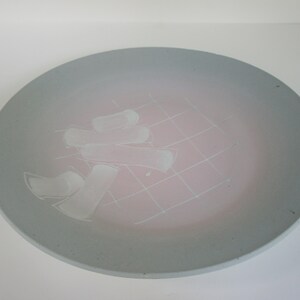 1970s Vintage Mid-Century Modern Art Pottery Platter image 3