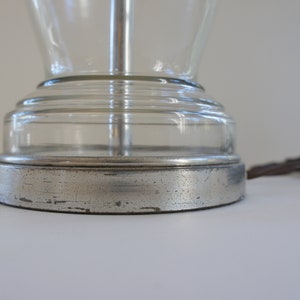 Warren Kessler Glass and Chrome Baluster Table Lamp image 5