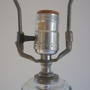 Warren Kessler Glass and Chrome Baluster Table Lamp image 6