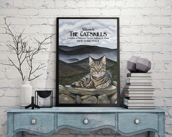 Summer Catskill Cat Tourism Poster