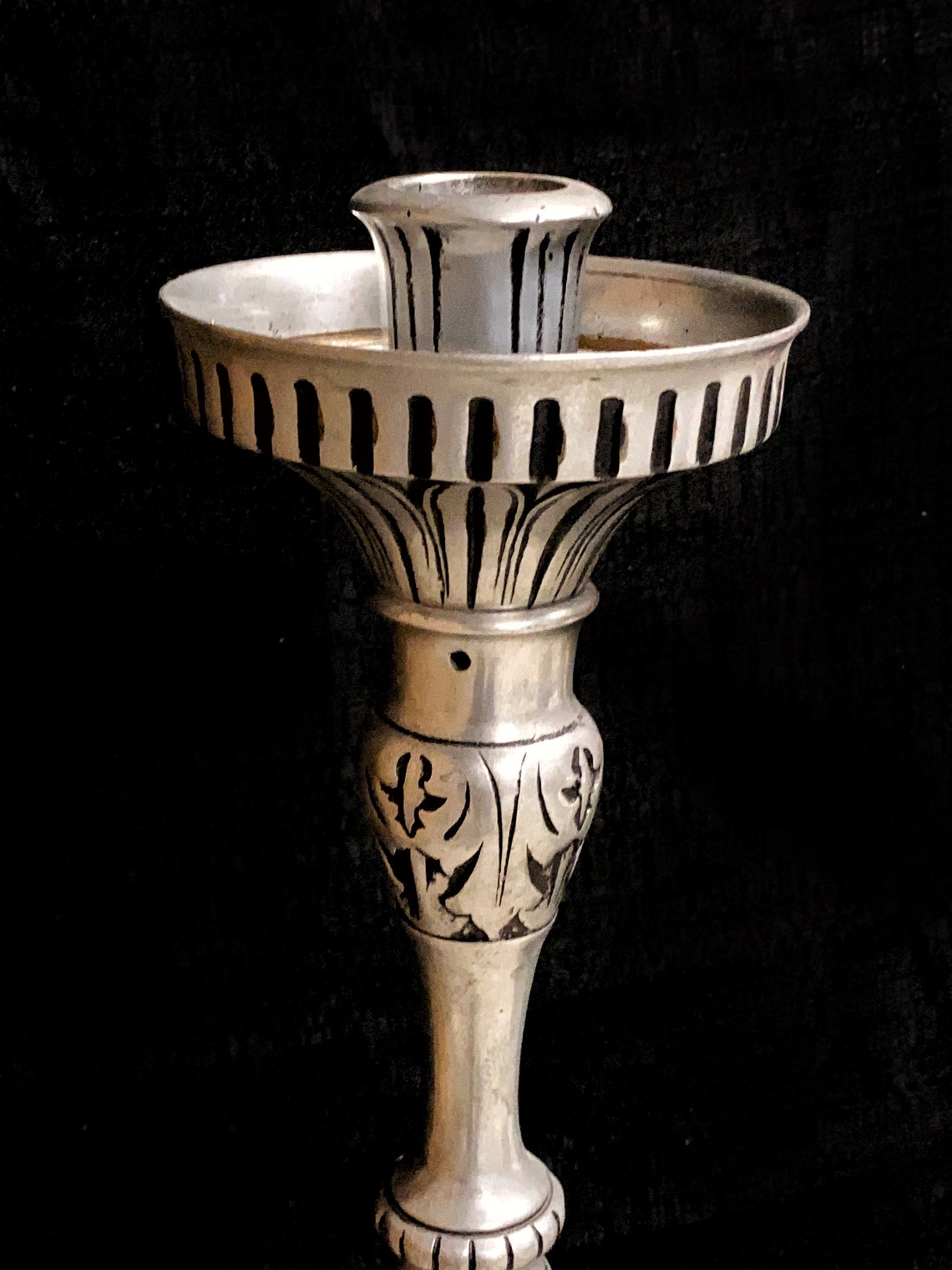 Funerary Candelabra Torchiere Candle Holder by Holland Brass Etsy