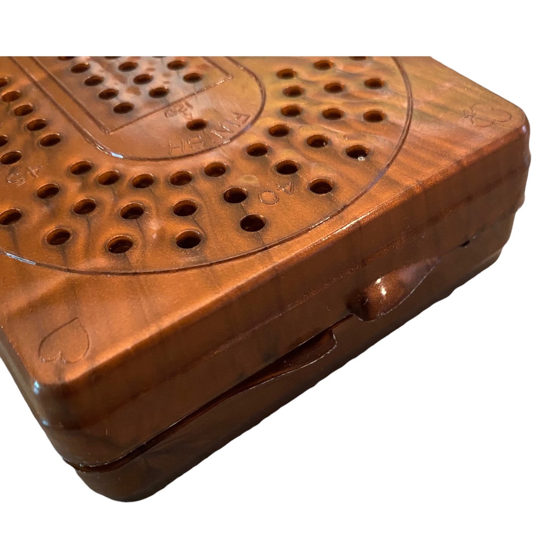 Acme Cribbage Board Deluxe Three Lane Plastic Folding Portable Etsy