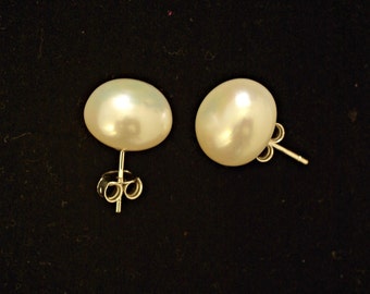Real pearl earrings | Etsy