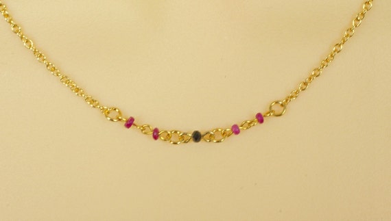 Ruby necklace 22k gold online