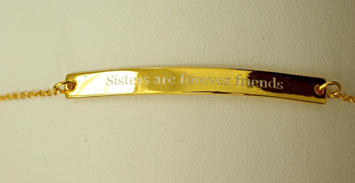 Personalized Bracelet Cuff Custom Engraved Bracelet Long Bar Etsy Israel