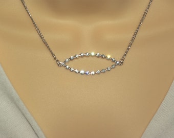Evil Eye Halskette funkelnde Swarovski österreichischen Kristall, Geschenk für Mama, Brautjungfern Geschenke, Hochzeit, Geschenk für ihr, Graduierung Geschenk, Jubiläum