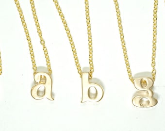 Initial Letter Necklace, Gold Letter Necklace, Personalized Gold Necklace, Tiny Letter Necklace, Dainty initial Necklace, Alphabet Necklace