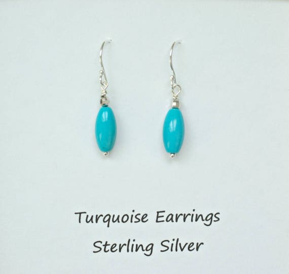 turquoise birthstone earrings