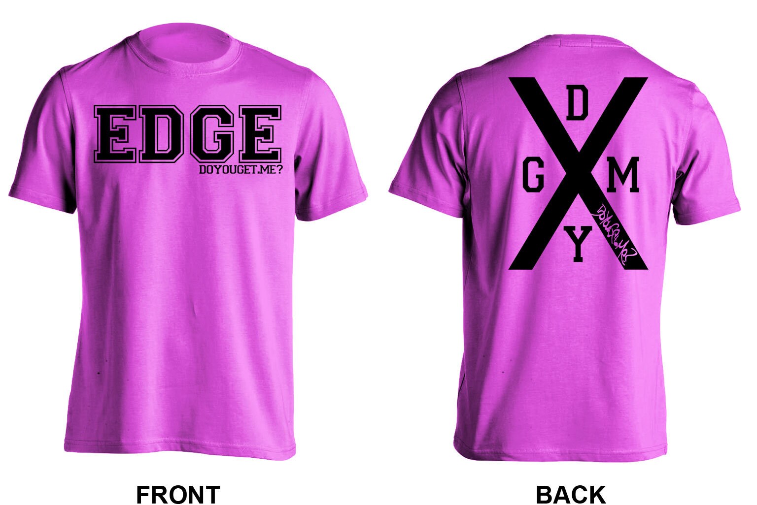 EDGE Front and Back Straight Edge Shirt DoYouGet.Me Etsy