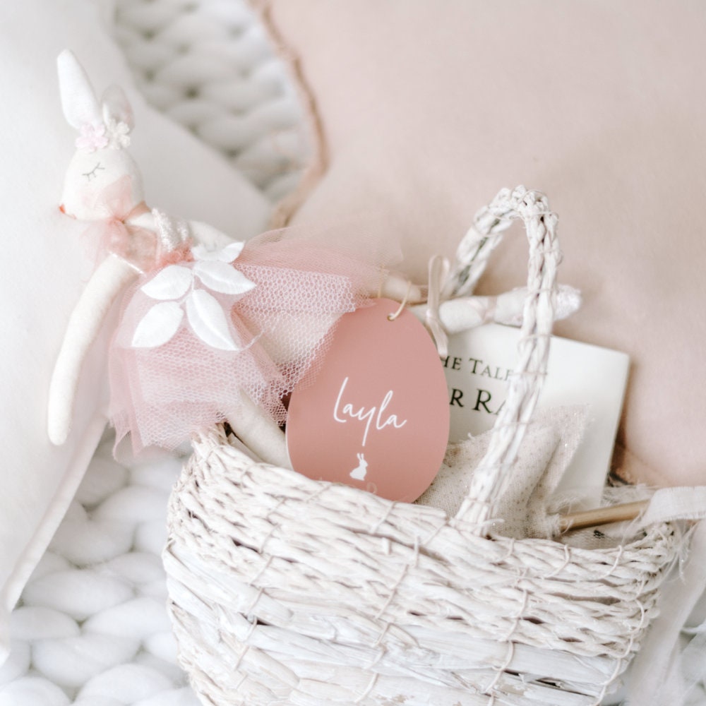 Étiquettes d'oeuf de Pâques - Cadeaux Personnalisés d'acrylique Étiquette Personnalisée Cadeau Oeuf 