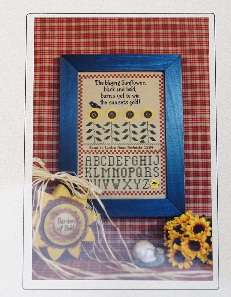 Garden of Gold Hillside Samplings Pattern Sunflowers - Etsy