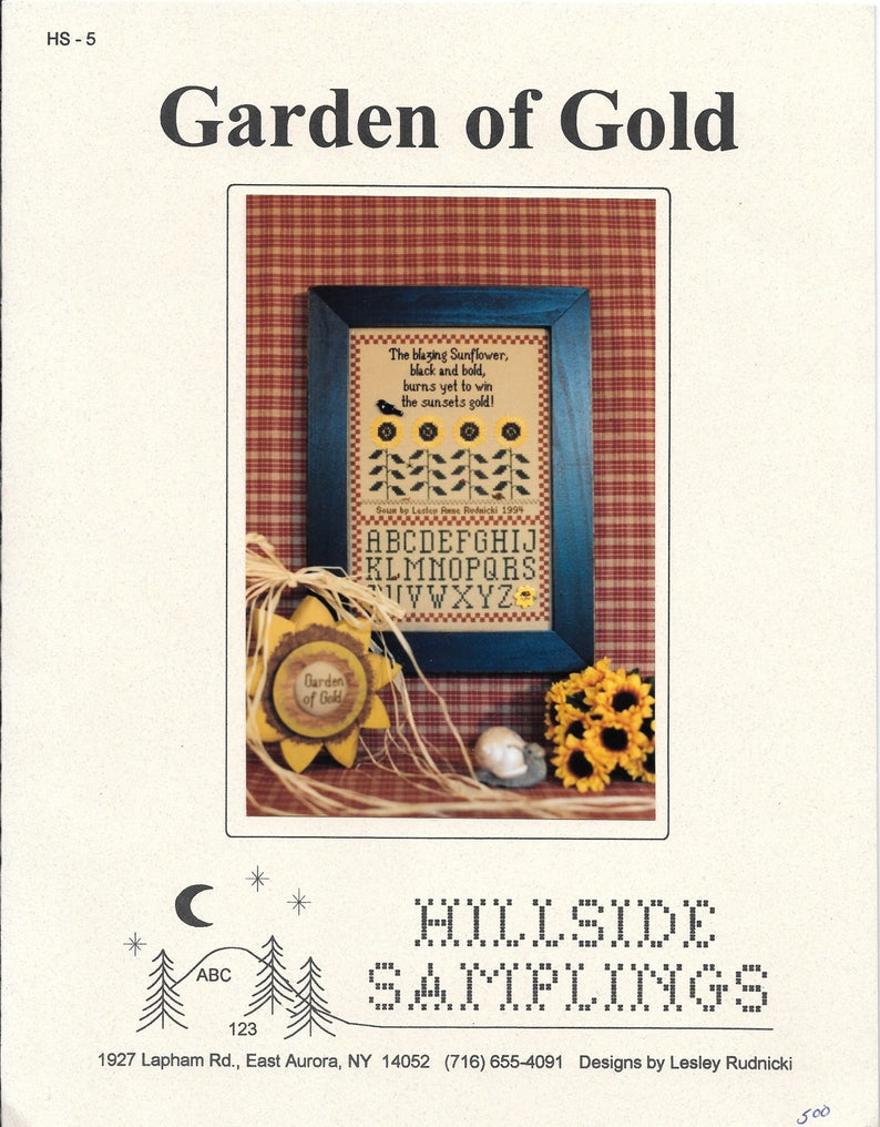 Garden of Gold Hillside Samplings Pattern Sunflowers - Etsy