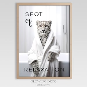 Bathroom Prints Animal  | Bathroom Art Funny | Digital Download | Funny Art for Home Decor | Neutral Bathroom Decor | Cute Animal Art