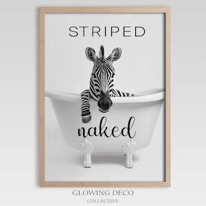 Bathroom Prints Animal  | Bathroom Art Funny | Digital Download | Funny Art for Home Decor | Neutral Bathroom Decor | Cute Animal Art