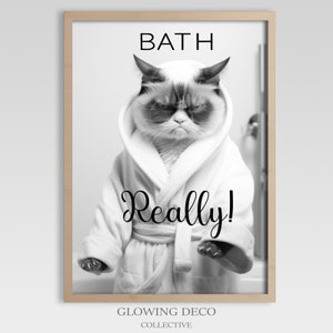 Bathroom Prints Animal  | Bathroom Art Funny | Digital Download | Funny Art for Home Decor | Neutral Bathroom Decor | Cute Animal Art