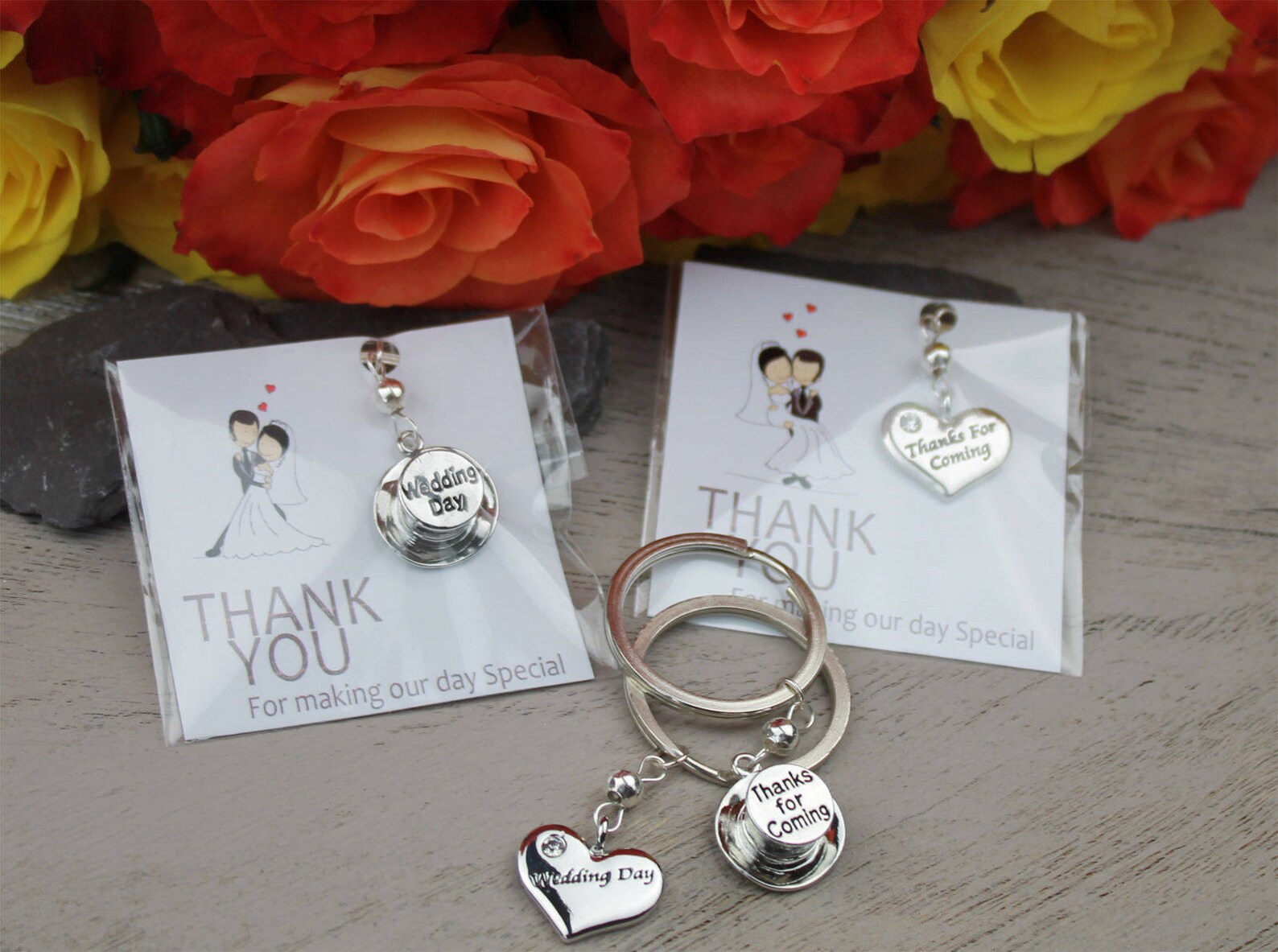 Stunning Wedding Favour Keyrings Wedding Favour UK Wedding Etsy UK