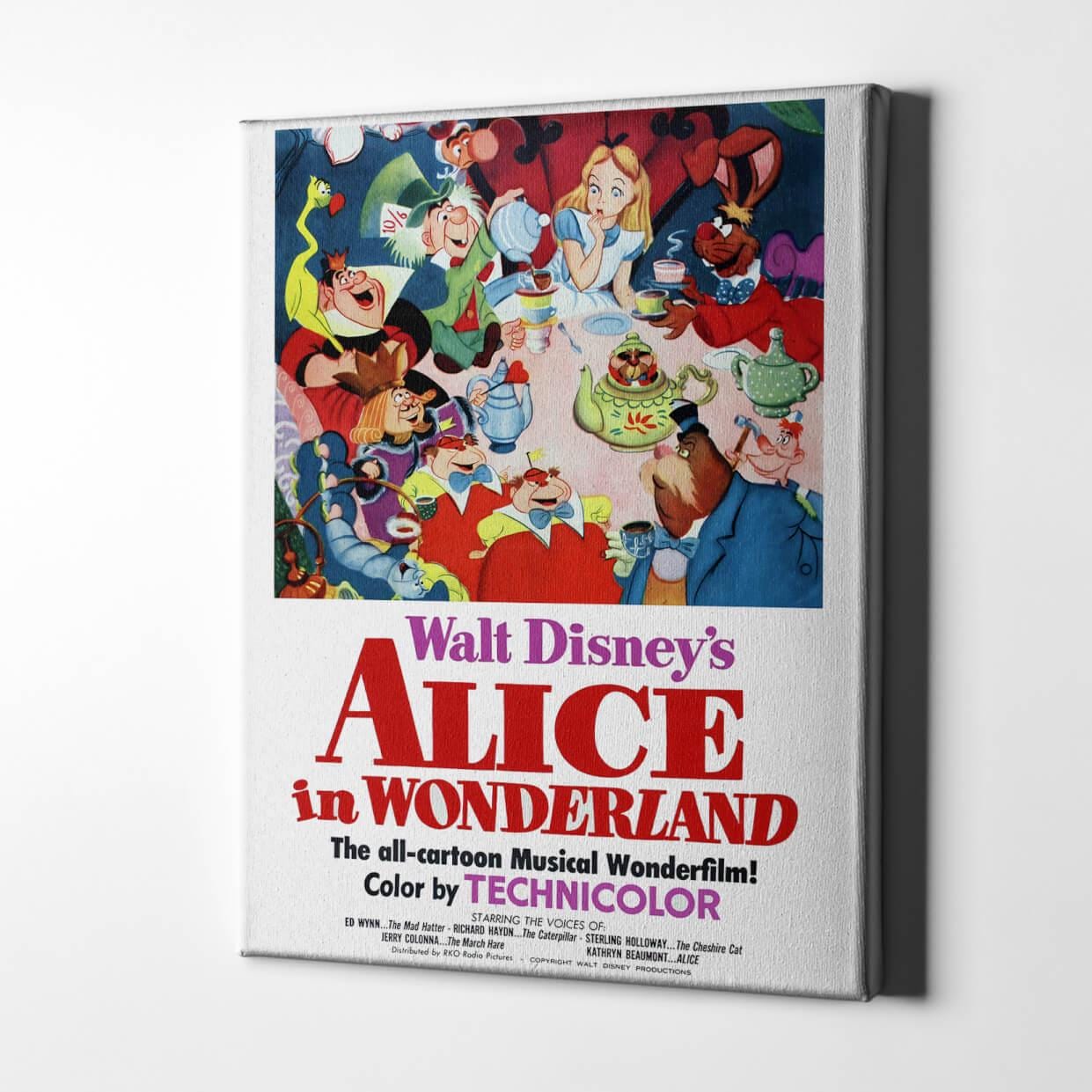 Walt Disney's Alice in Wonderland / Canvas Print - Etsy UK