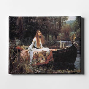 John William Waterhouse - The Lady of Shalott / Canvas Print