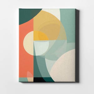 Abstract Geometric Art Print: Mid-Century Modern Giclée Wall Art