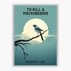 To Kill a Mockingbird - Harper Lee - Klassische Literatur Wand Kunst - Poster/Print - Wohnkultur - Einzigartiges Geschenk