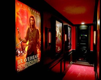 Movie Poster Led Light box Display Frame Cinema Light Up Home Theater Sign