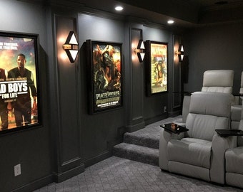 Large Frame Movie Poster Led Light Box Display Frame Cinema - Etsy