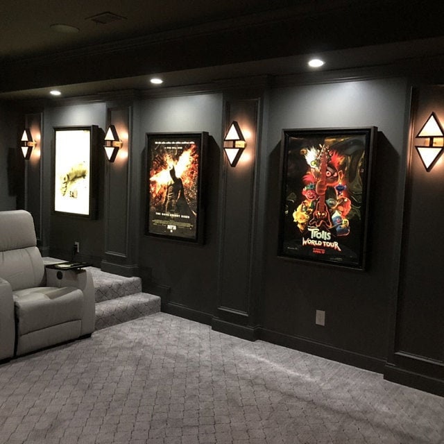 Large Frame Movie Poster Led Light Box Display Frame Cinema Etsy