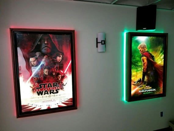 Colored Halo Movie Poster Led Light Box Display Frame - Etsy